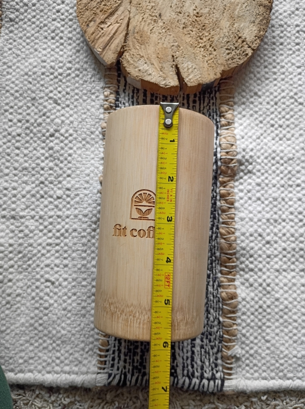 Bamboo Matcha/ Coffee Tumbler — Natural Wood Tone - Picture 6 of 7
